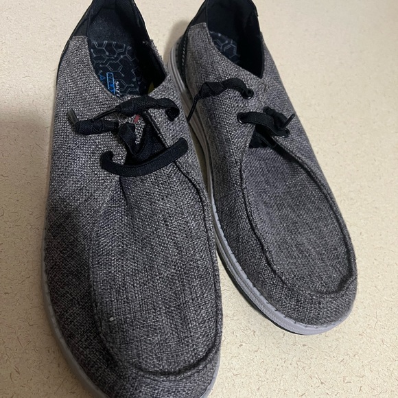 Skechers Other - Skechers Men's Black and Gray Loafers